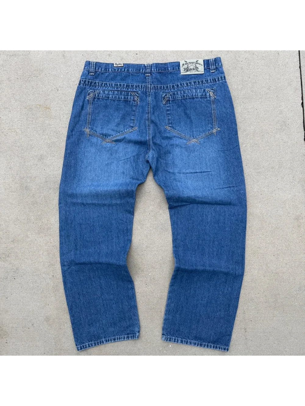Raider Jean Co Jeans Men Waist 34 Blue Classic Denim Y2K